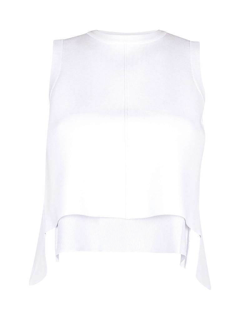 Kendall + Kylie Contrast open-back top wit