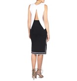 Kendall + Kylie Contrast open-back top wit