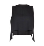 Kendall Kylie Kontrast + open-back top schwarz