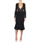 Kendall + Kylie Ottoman Mermaid rok zwart