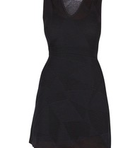 M Missoni Ärmellos V-Ansatz Kleid schwarz