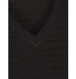 M Missoni ärmellos V-Ausschnitt schwarzes Kleid