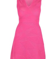 M Missoni Sleeveless v-neck dress pink