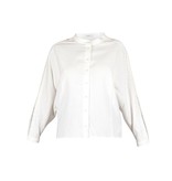 Áeron Oversized blouse met details om de mouw wit