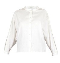Áeron Oversized blouse with details on sleeve white