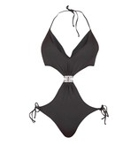 Elisabetta Franchi Trikini with black logo