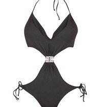 Elisabetta Franchi Trikini with logo black