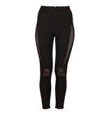 Elisabetta Franchi Hose mit schwarzen Mesh-Einsätze