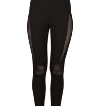 Elisabetta Franchi Hose mit Mesh-Einsätze schwarz