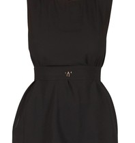 Elisabetta Franchi Top with open back black