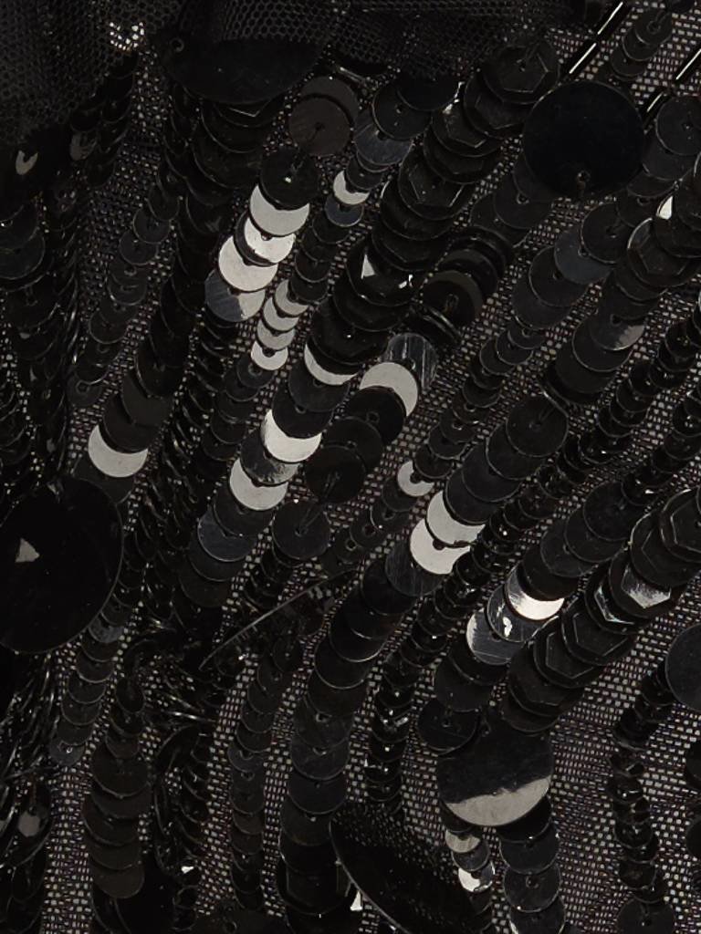 Elisabetta Franchi Transparente Körper mit schwarzen Pailletten