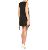 Elisabetta Franchi Mini dress with fringes black
