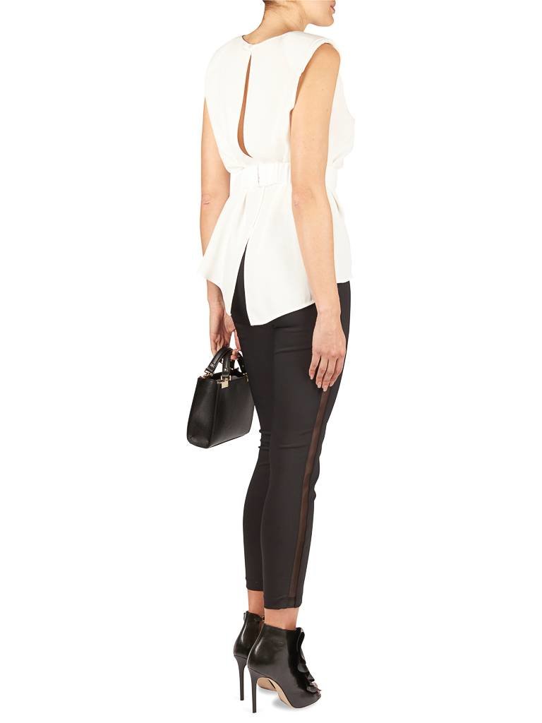 Elisabetta Franchi Top with open back white