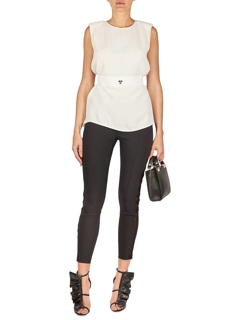 Elisabetta Franchi Top with open back white