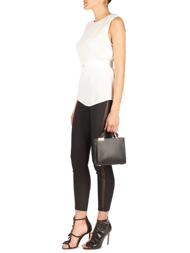Elisabetta Franchi Top with open back white