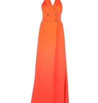Elisabetta Franchi Double-breasted maxi dress red