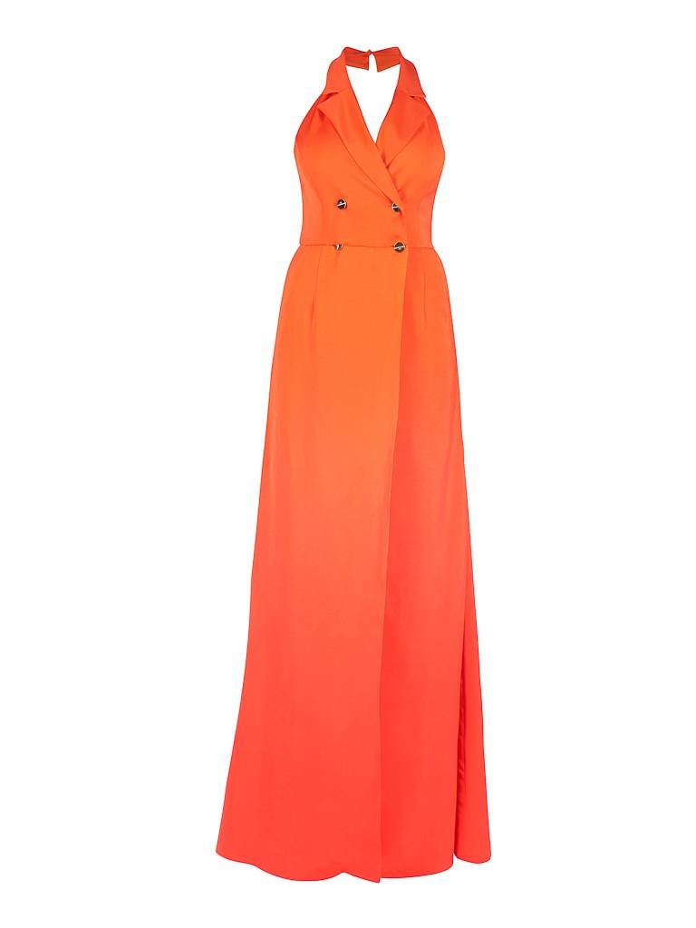 Elisabetta Franchi Double-breasted maxi dress red