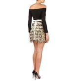 Kendall + Kylie Off-shoulder body met lange mouwen zwart