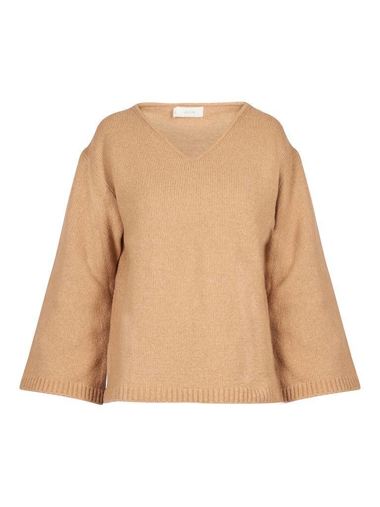 Aeron jumper with wide sleeves sand color