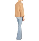 Aeron jumper with wide sleeves sand color