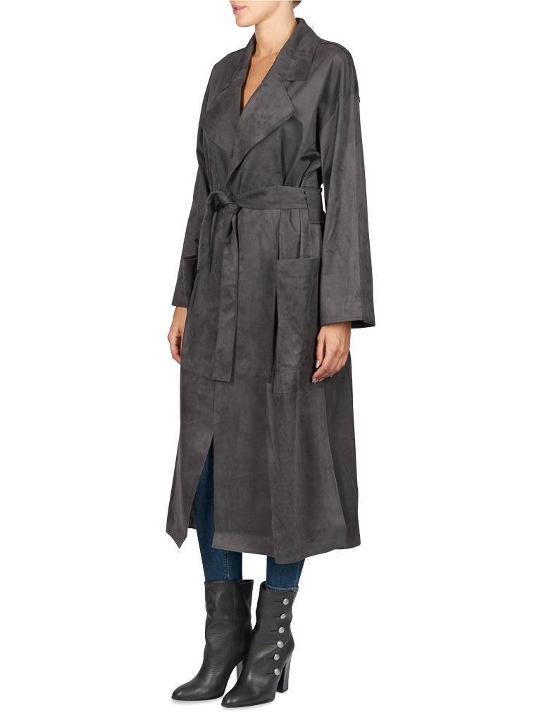 Áeron Trenchcoat donkergrijs