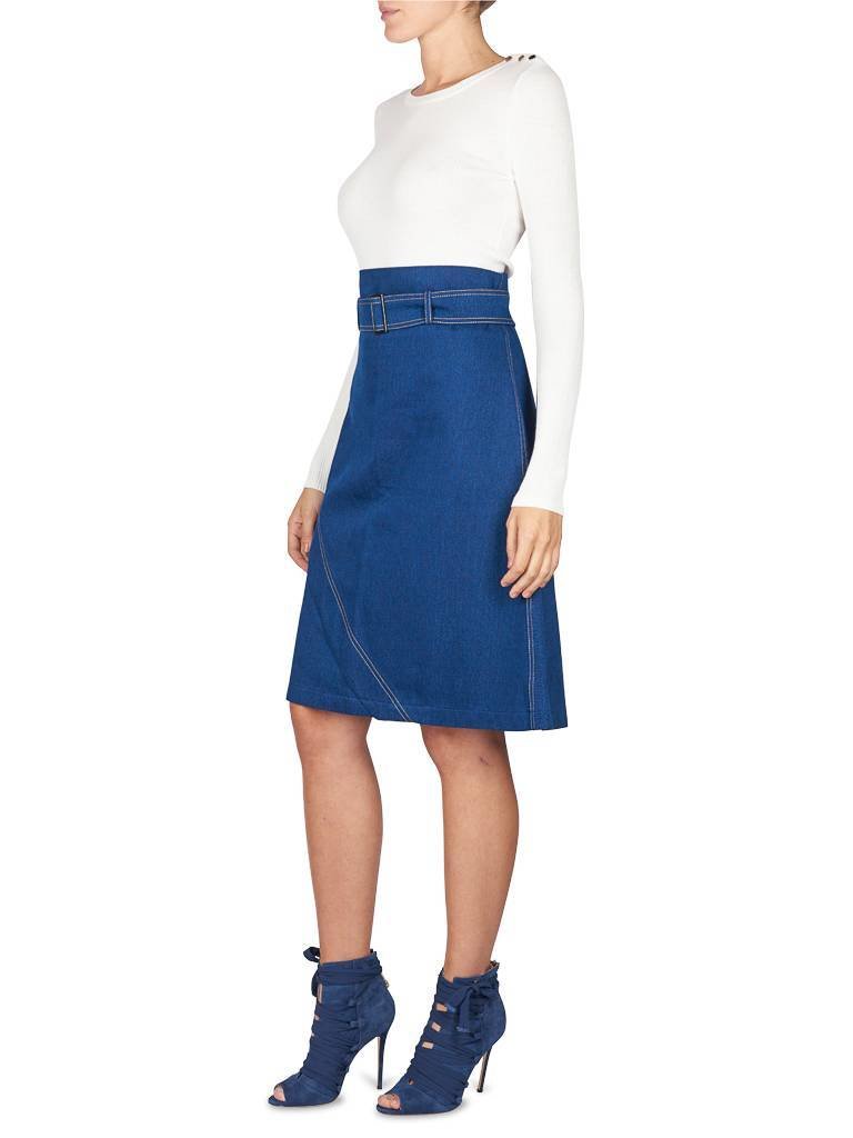 Áeron A-lijn rok denim blauw