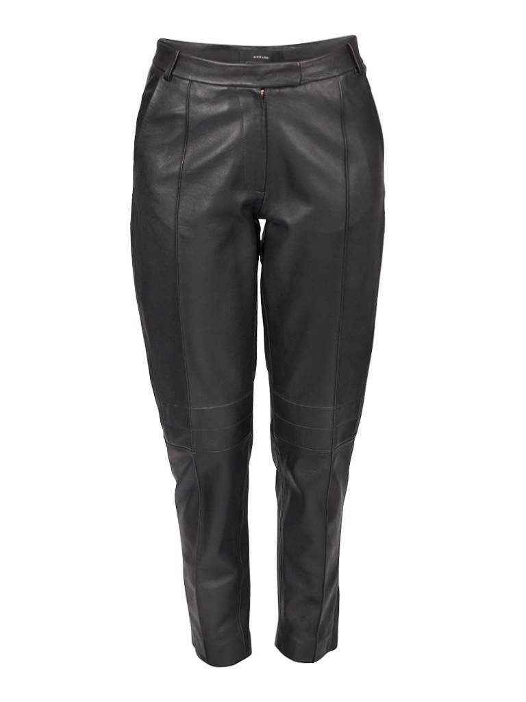 Avelon Addison black leather trousers