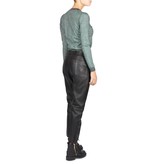 Avelon Addison leren pantalon zwart