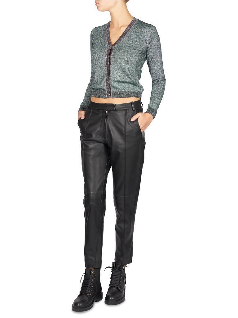 Avelon Addison black leather trousers
