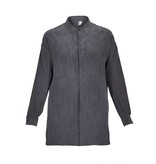 Astrid Elisee Boyfriend gray blouse