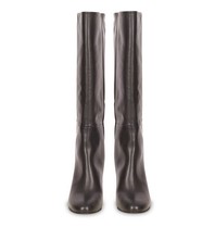 Avelon Knee High Boots black with rose gold detail