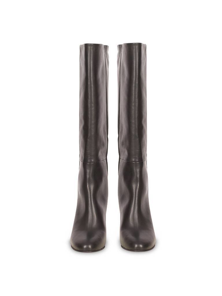 Avelon Knee High Boots black with rose gold detail
