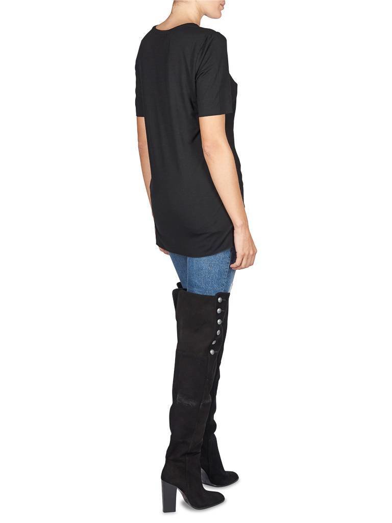 Avelon See-through tee black