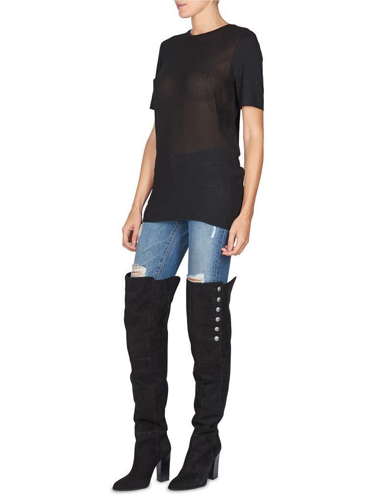Avelon See-through tee black