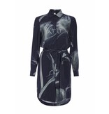 Astrid Elisee Druckkleid dunkel