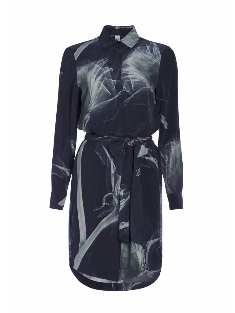 Astrid Elisee Druckkleid dunkel