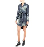 Astrid Elisee Jurk print donkerblauw