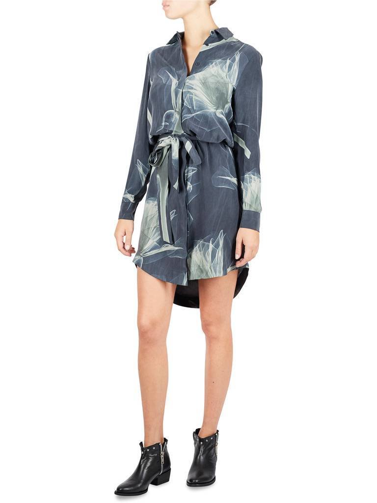 Astrid Elisee Jurk print donkerblauw