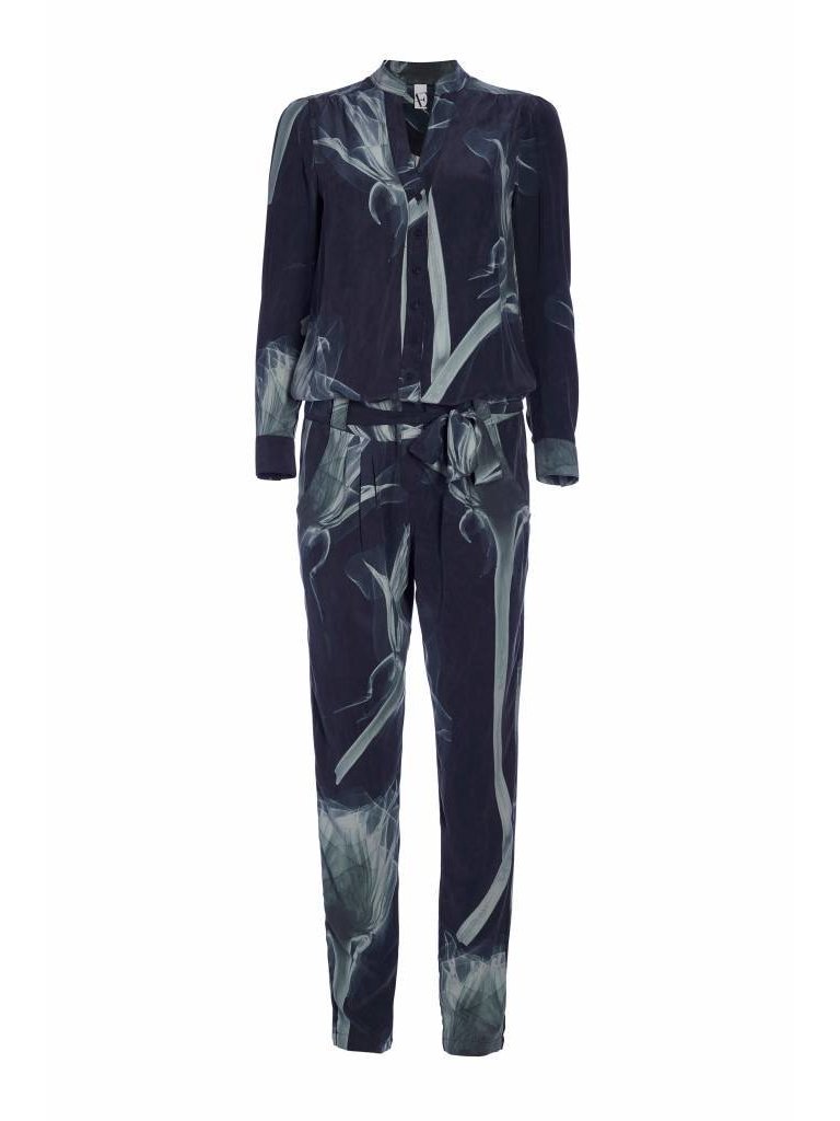 Astrid Elisee Jumpsuit X-ray print donkerblauw