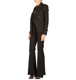 Atos Lombardini Blouse with ruffles black