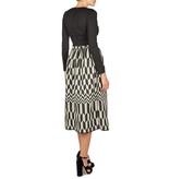 Atos Lombardini Crop-Top mit V-Ausschnitt schwarz