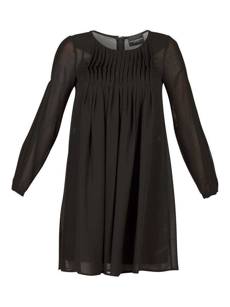 Atos Lombardini Pleated dress black