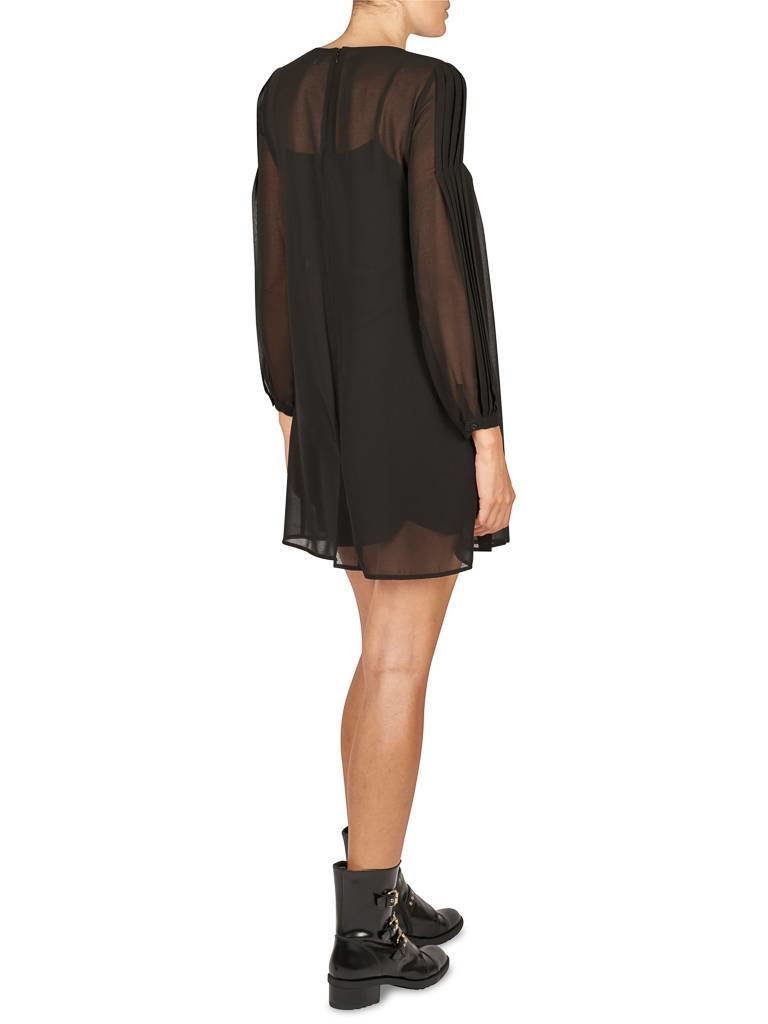 Atos Lombardini Plissé jurk zwart