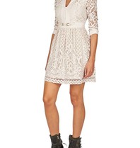 Atos Lombardini Lace dress cream