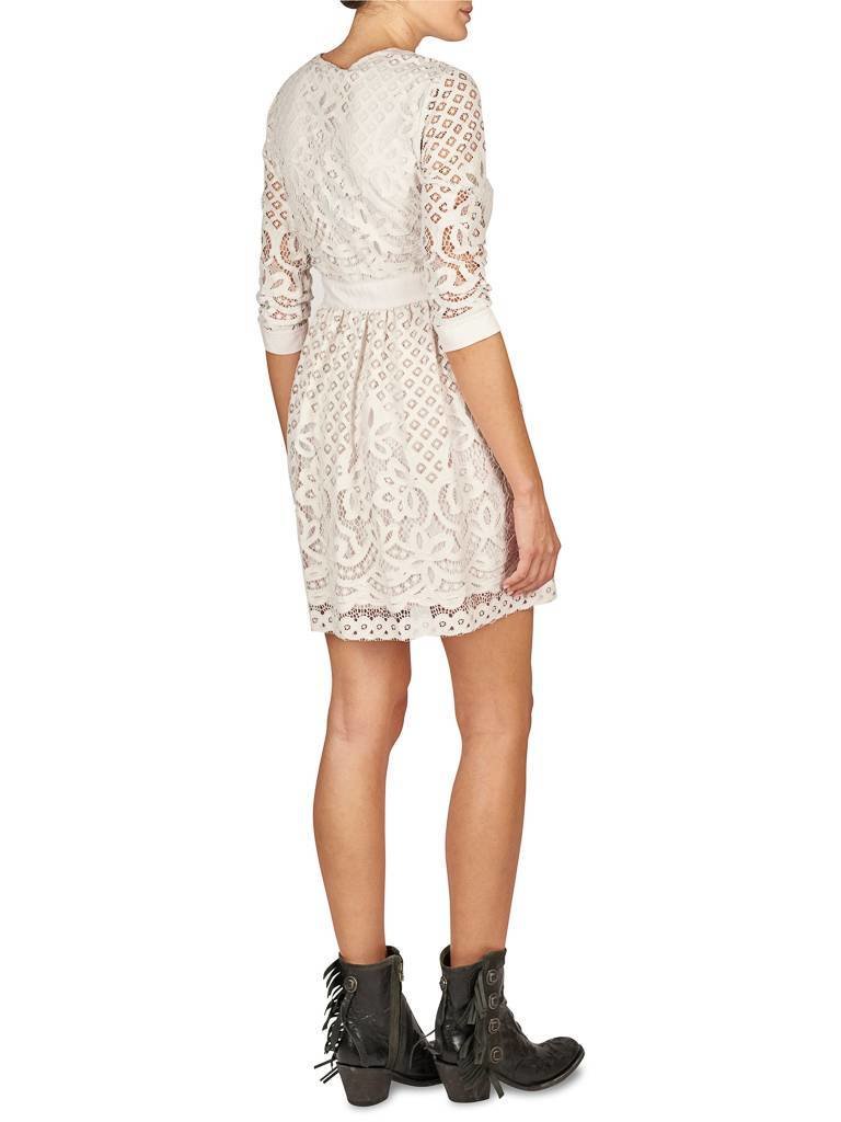 Atos Lombardini Lace dress cream