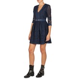 Atos Lombardini Kanten jurkje donkerblauw