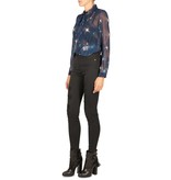 Atos Lombardini Blouse met sterrenprint blauw