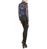 Atos Lombardini Blouse met sterrenprint blauw