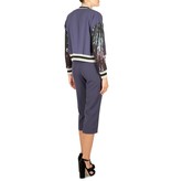 Atos Lombardini Bomber jacket with sequins blue