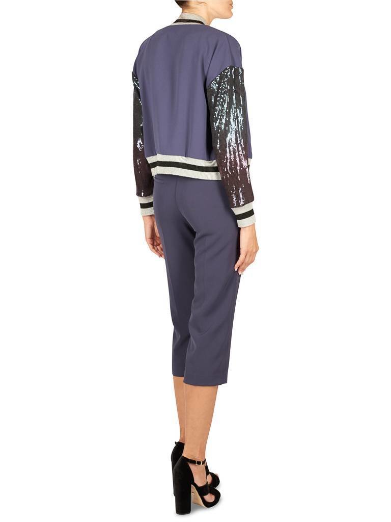 Atos Lombardini Bomberjacke mit Pailletten blau